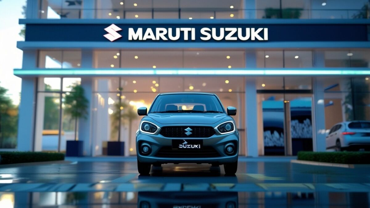 Maruti Suzuki car production plant in Gujarat, India