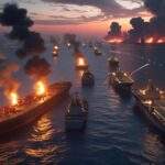 Strait of Hormuz crisis map showing oil tanker routes amid US-Iran tensions and rising global oil prices