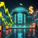 Indian rupee surge chart with RBI intervention and currency market growth trend