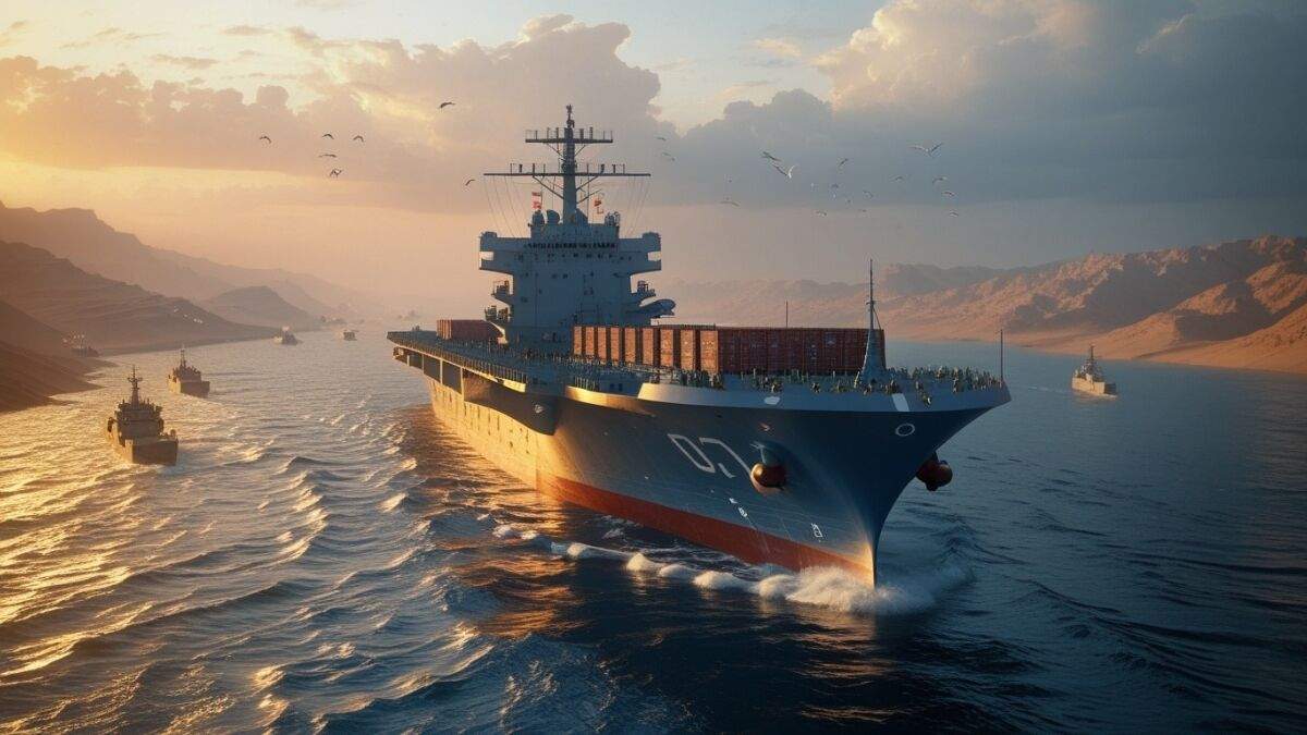 Indian LPG ship Green Asha crossing Strait of Hormuz amid Middle East tensions