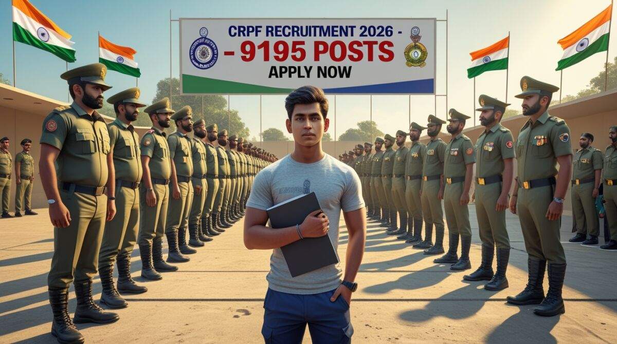 CRPF Constable Tradesman Recruitment 2026 Apply Online 9195 Posts Notification