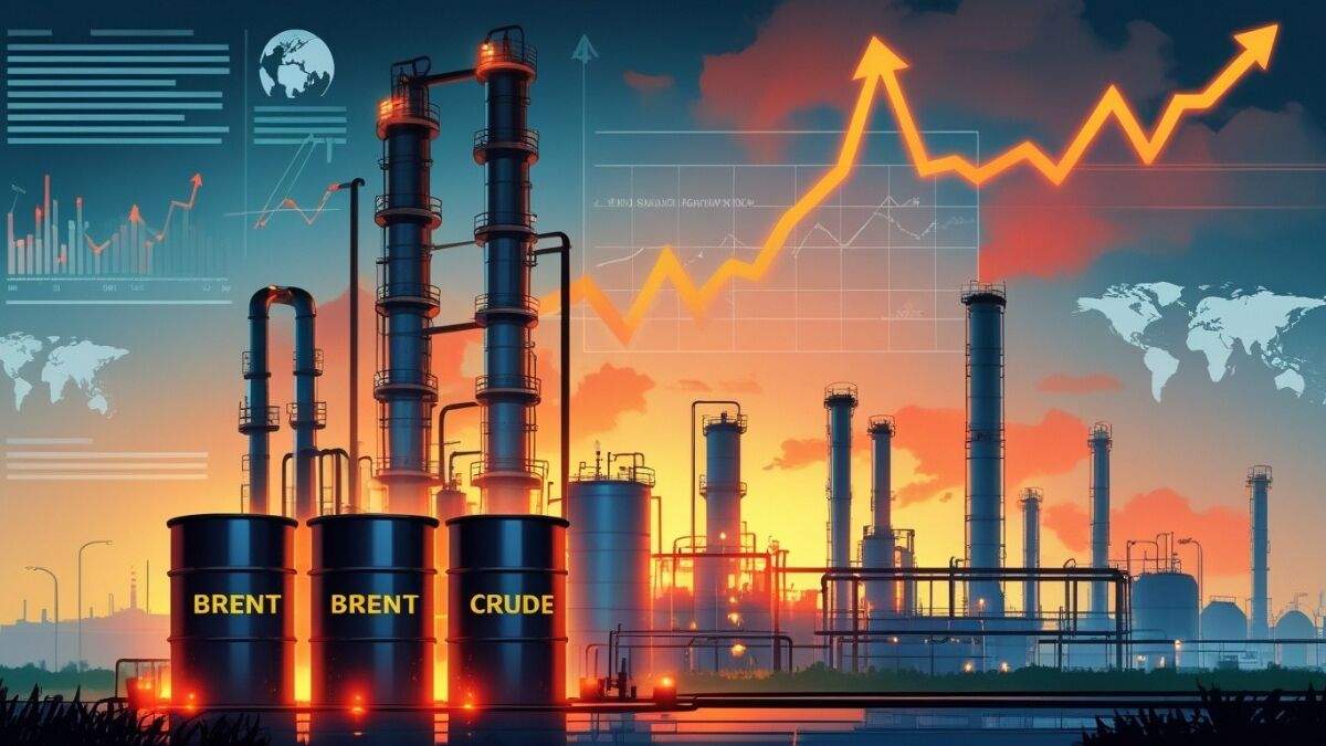 Brent crude oil price surge due to global conflicts and its impact on India
