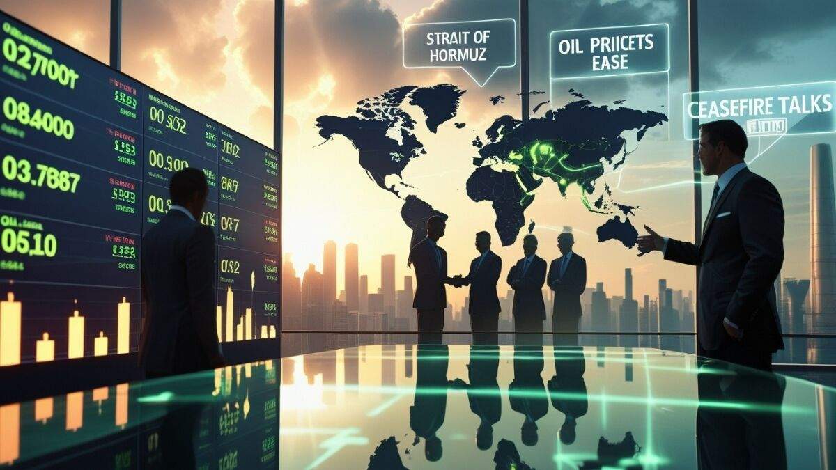 US stock market rise with falling oil prices amid Iran ceasefire talks