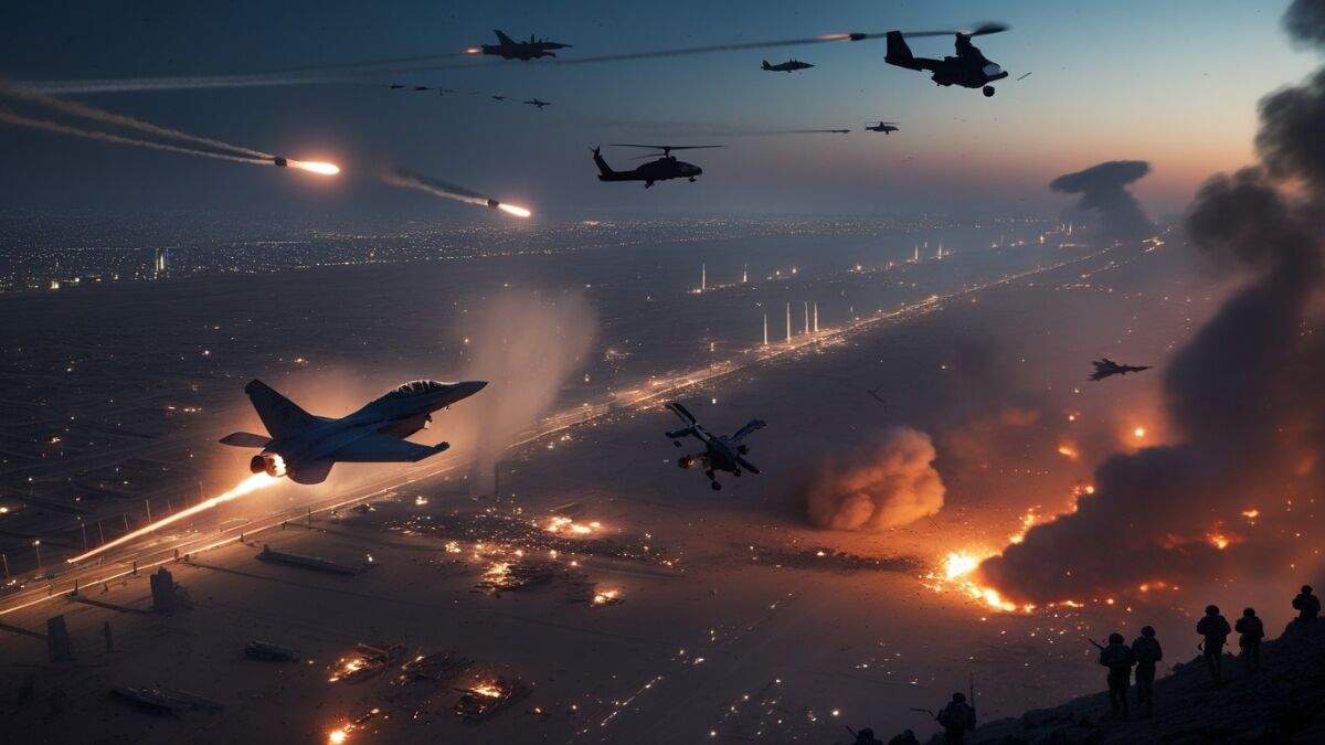 damaged US fighter jet after Iranian attack