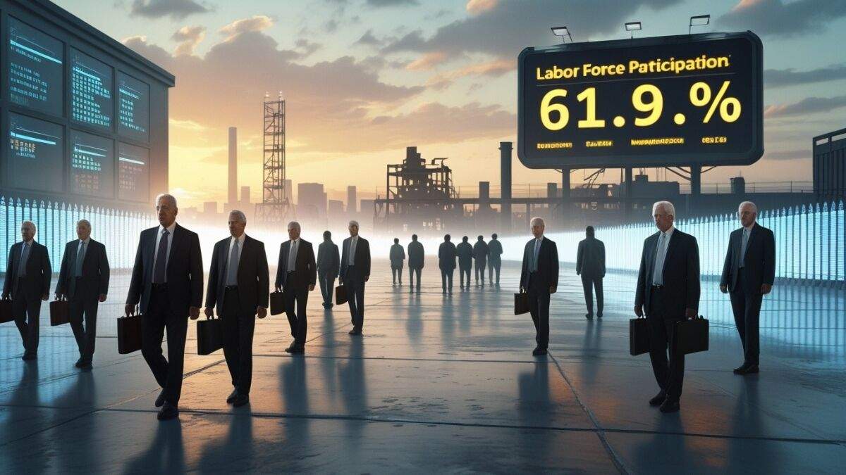 US labor force participation decline chart showing impact of aging population and immigration slowdown