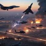 US fighter jet involved in US-Iran war conflict scenario