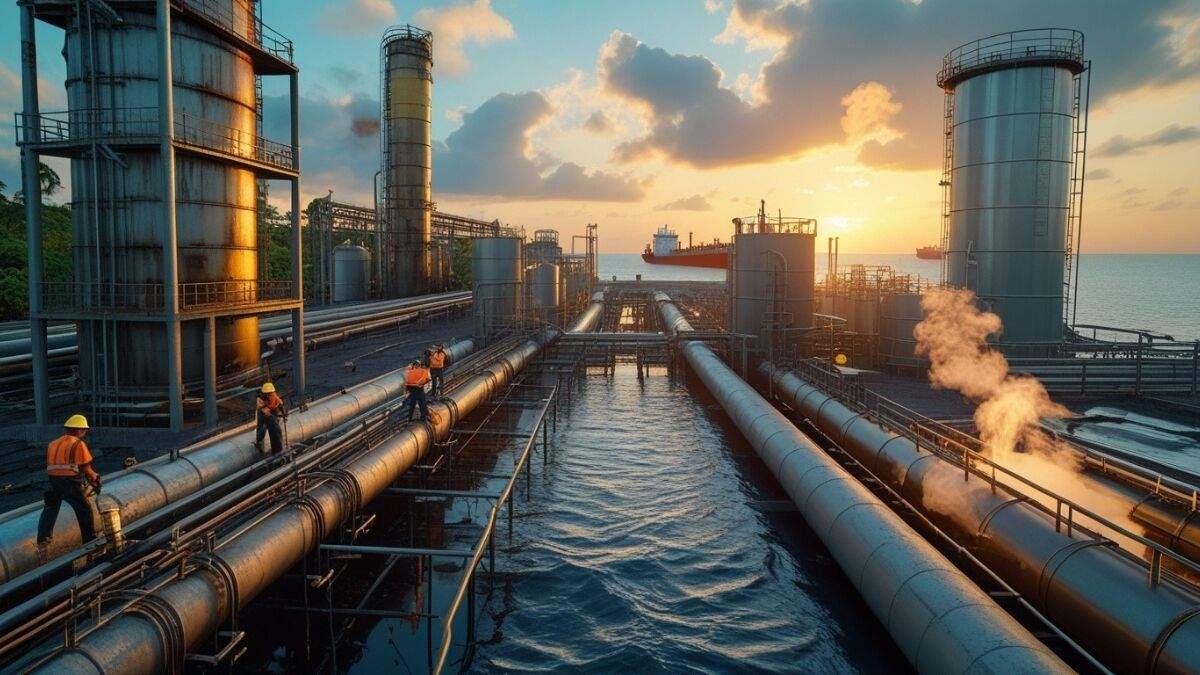 heavy crude oil upgrading plant Venezuela infrastructure refinery system