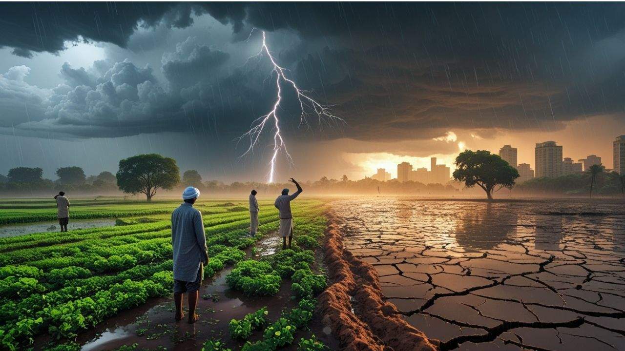 IMD Monsoon Forecast 2026 showing low rainfall and heatwave alert in India