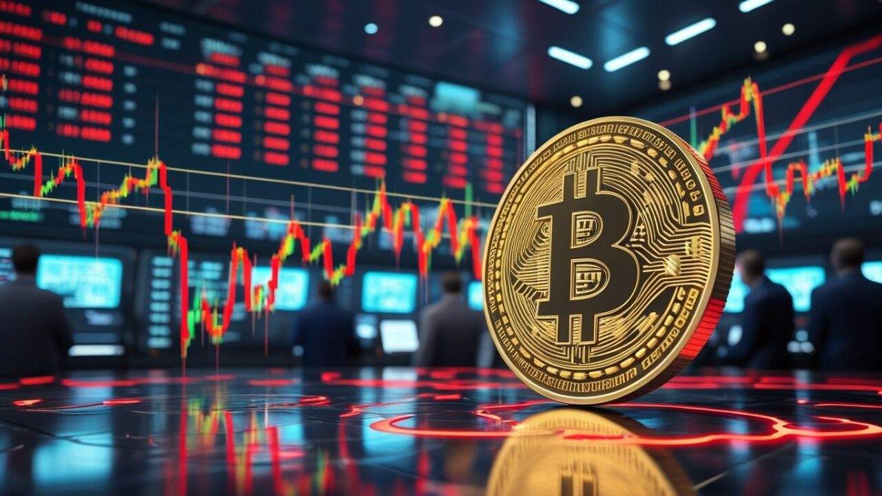 बिटकॉइन RSI इंडिकेटर और संभावित रिकवरी दर्शाता ट्रेडिंग चार्ट