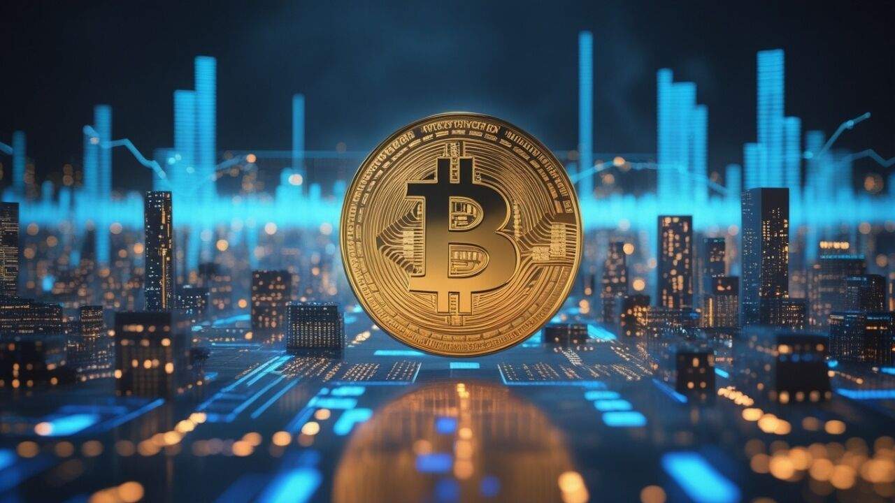 SpaceX IPO और Bitcoin बाजार पर उसके संभावित प्रभाव को दर्शाता ग्राफिक
