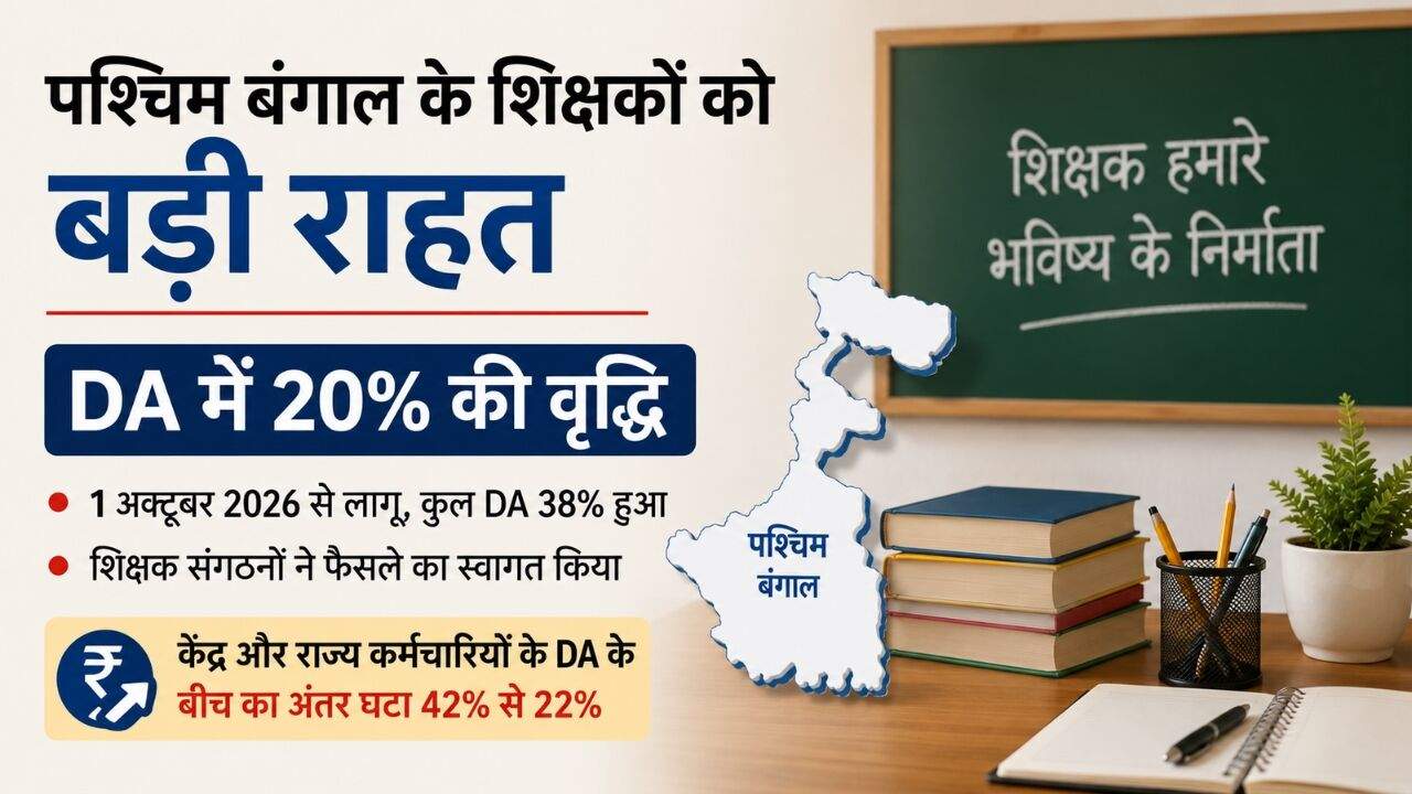 West Bengal DA बढ़ोतरी 2026: शिक्षकों और कर्मचारियों ने फैसले का स्वागत किया