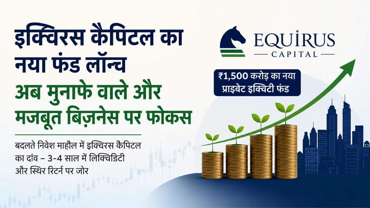 इक्विरस का ₹1500 करोड़ स्टार्टअप फंड और भारत के स्टार्टअप निवेश बाजार का प्रतीकात्मक दृश्य