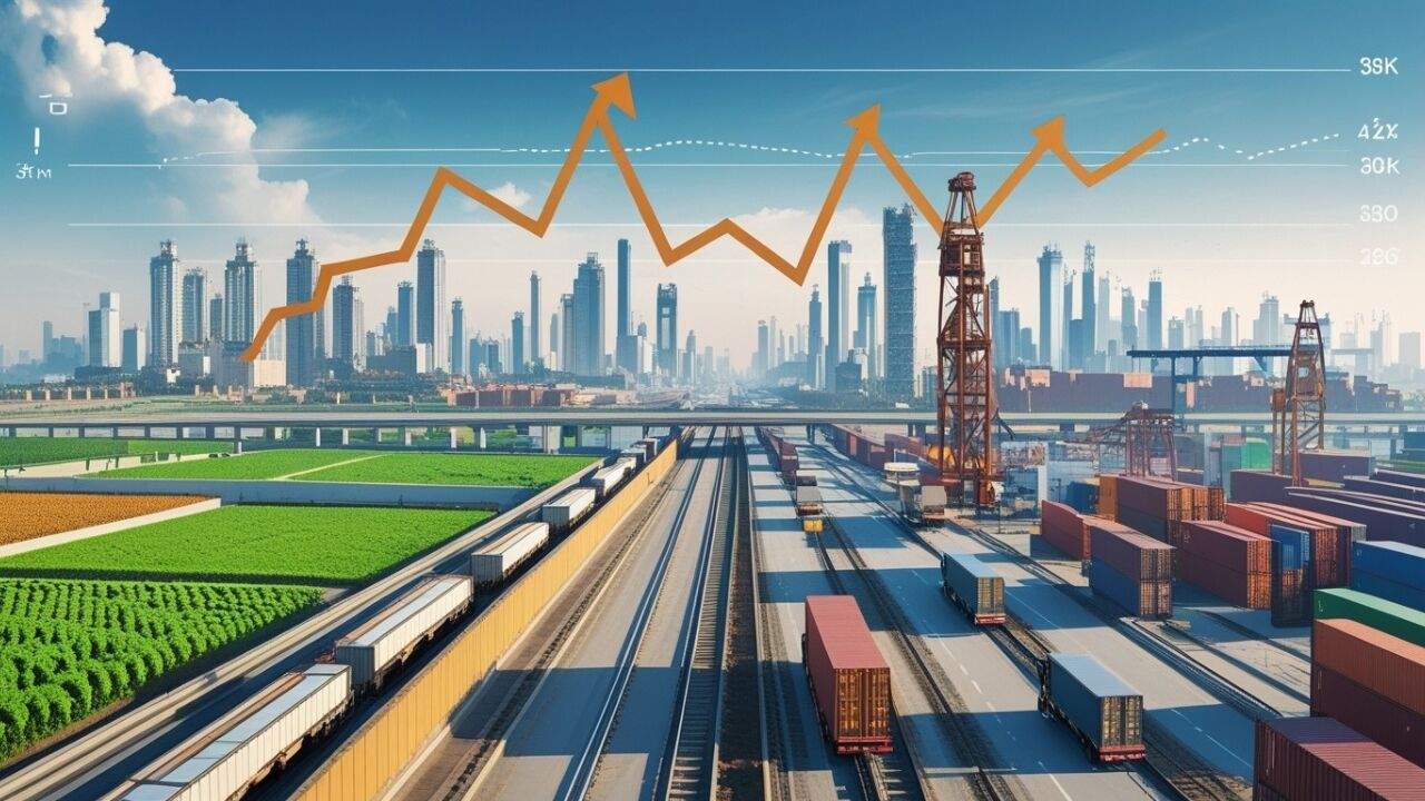Q4FY26 में भारतीय अर्थव्यवस्था की 7.3 प्रतिशत GDP वृद्धि को दर्शाता ग्राफ और आर्थिक गतिविधियां