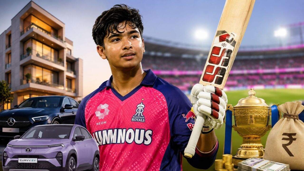 आईपीएल खिलाड़ी वैभव सूर्यवंशी की नेटवर्थ, कमाई और क्रिकेट करियर को दर्शाती सांकेतिक तस्वीर।