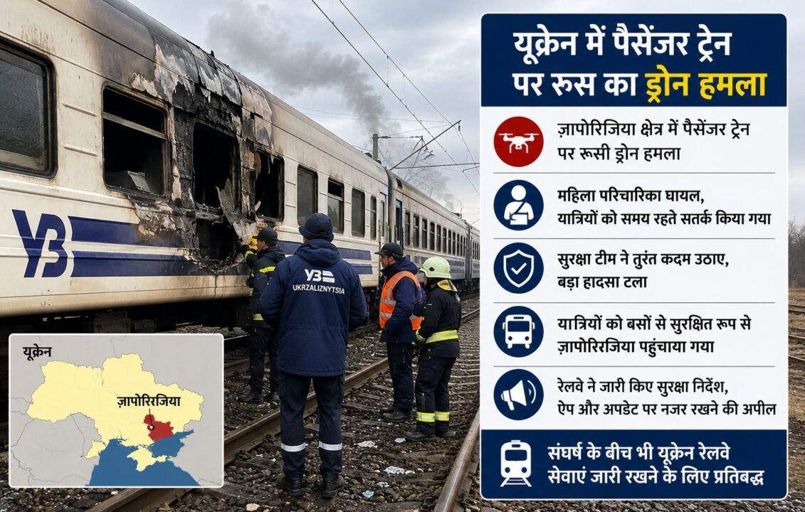 Passenger ट्रेन पर ड्रोन हमले के बाद सुरक्षा जांच