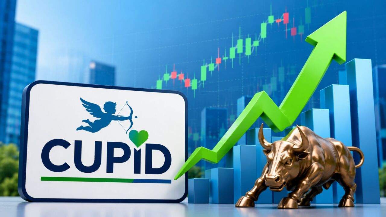 Cupid Limited के शेयर में तेजी और बढ़े हुए रेवेन्यू लक्ष्य का सांकेतिक चित्र।