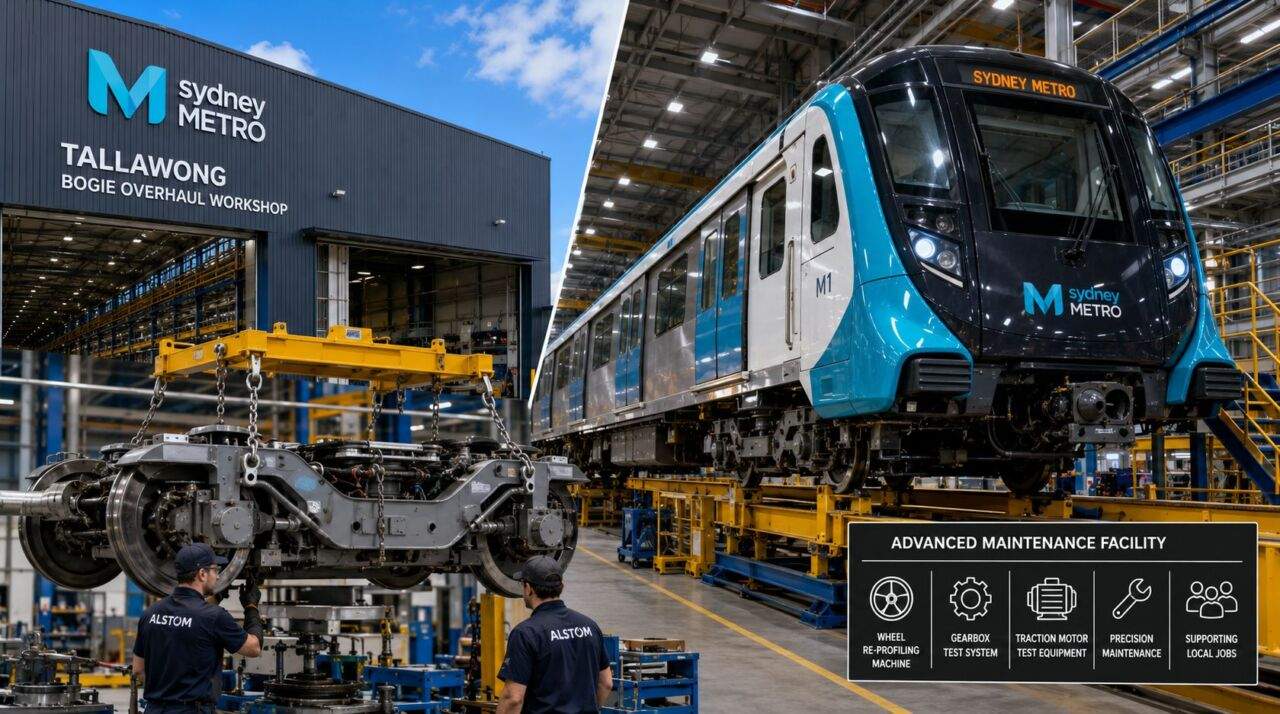 Sydney Metro के लिए Alstom की नई ओवरहॉल वर्कशॉप
