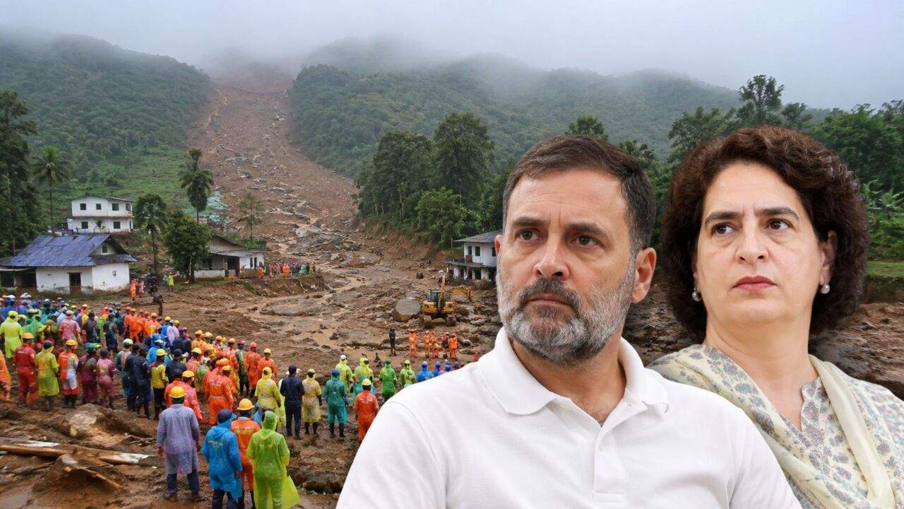 वायनाड भूस्खलन पर भाजपा ने राहुल गांधी और प्रियंका गांधी पर आरोप लगाए।