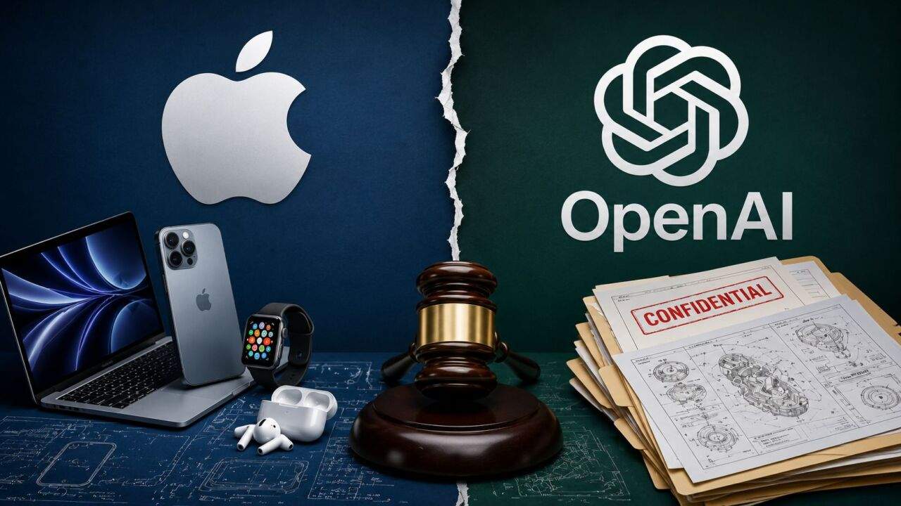 Apple और OpenAI के बीच गोपनीय डेटा विवाद की सांकेतिक तस्वीर।