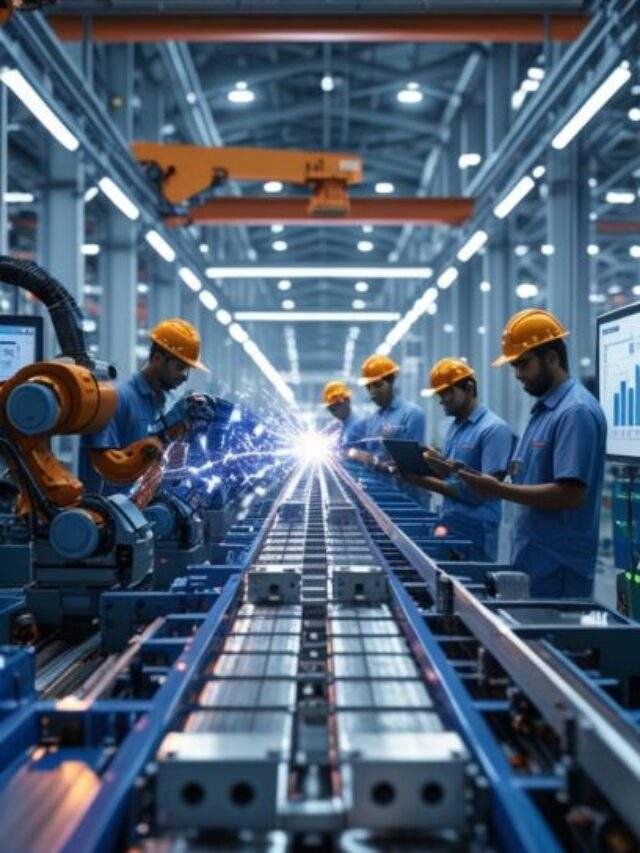 phoenix-v1.0_An_ultra-realistic_modern_Indian_manufacturing_factory_with_robotic_assembly_lin-1