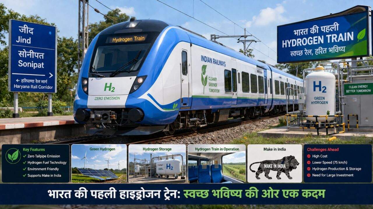 भारत की पहली Hydrogen Train ने Railways में नई शुरुआत की