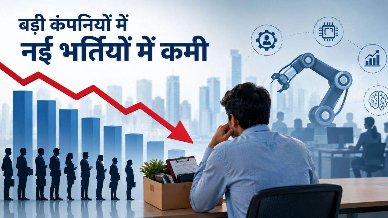 Company hiring drop और भारत की कंपनियों में भर्ती की कमी की जानकारी