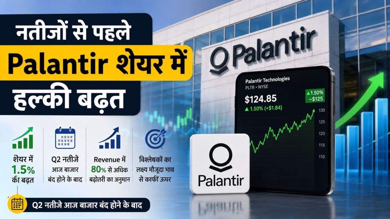 Palantir के Q2 नतीजों से पहले शेयर में तेजी और निवेशकों की बढ़ी उम्मीदें