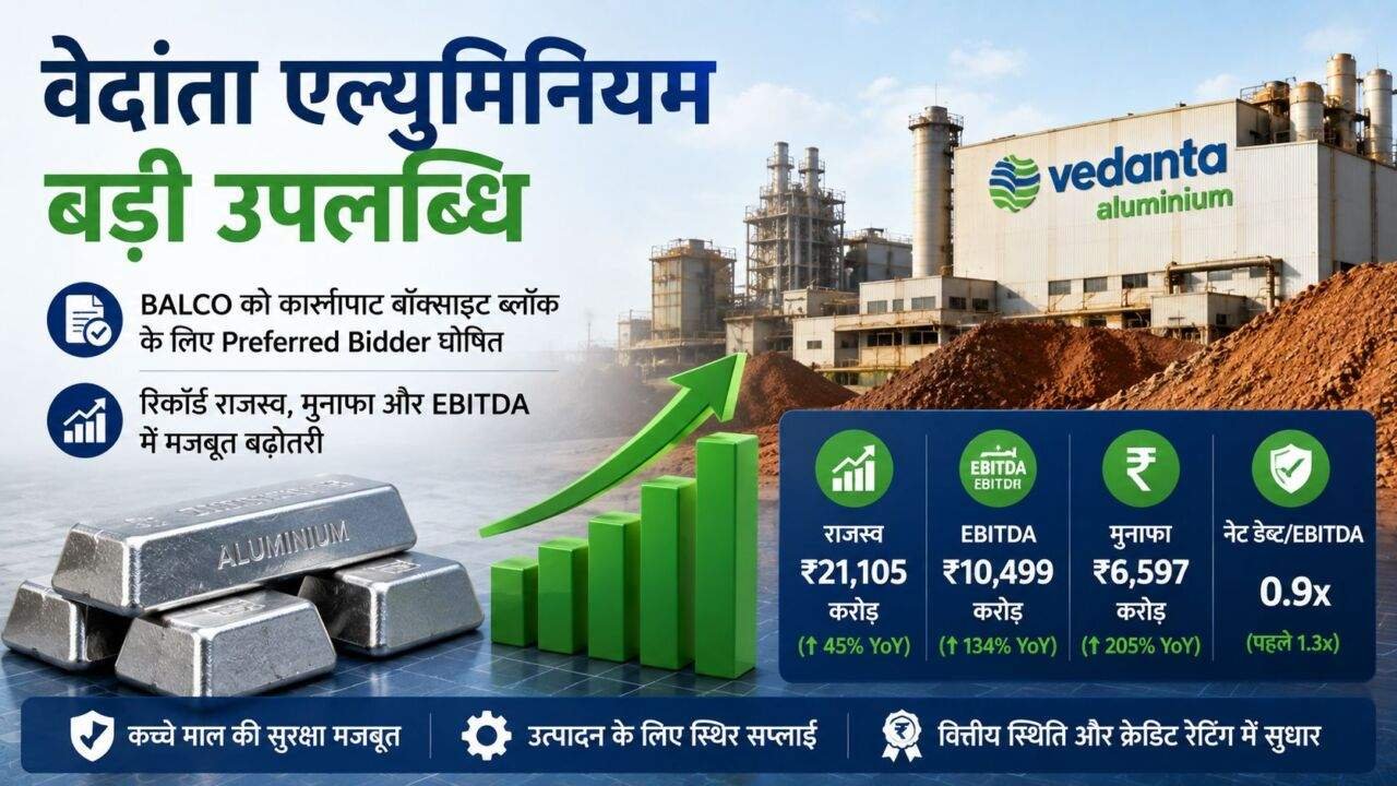 वेदांता एल्युमिनियम को ओडिशा में बॉक्साइट ब्लॉक मिला