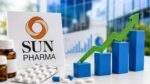 Sun Pharma की दवा पैकेजिंग और कंपनी के वित्तीय प्रदर्शन को दर्शाता प्रतीकात्मक दृश्य।