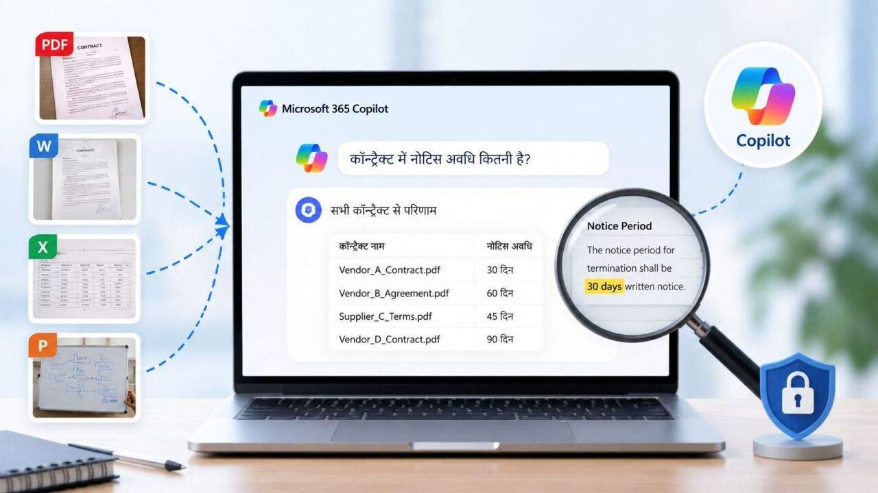 Microsoft 365 Copilot Scan PDF और Photos से जानकारी खोजने का फीचर