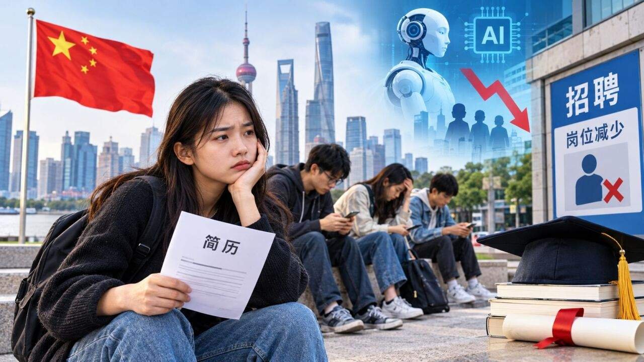 China Economy में बेरोजगारी और नौकरी की तलाश करते युवा