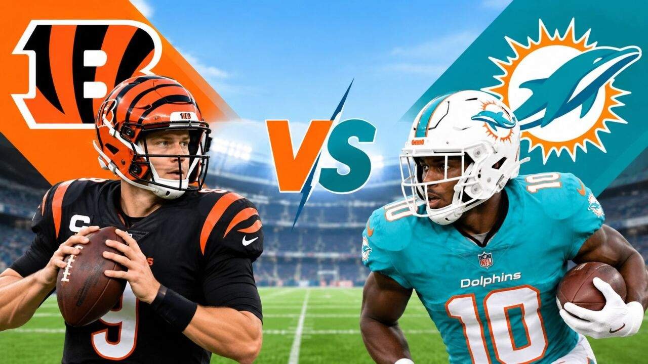 Bengals vs Dolphins मैच से पहले जैमर चेज और टी हिगिंस की फिटनेस पर नजर