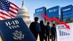 Indian IT giants' H-1B visa registrations