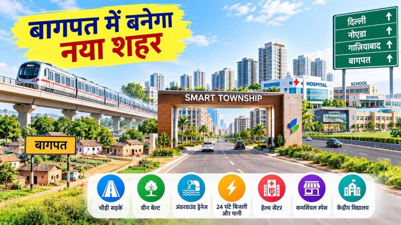 बागपत स्मार्ट टाउनशिप योजना और आधुनिक सुविधाओं का प्रस्तावित विकास